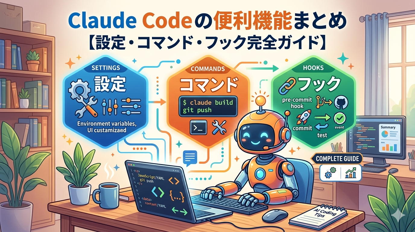 Claude Code の便利機能まとめ【設定・コマンド・フック完全ガイド】